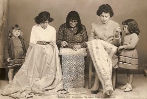 Making Lefkara lace, 1959